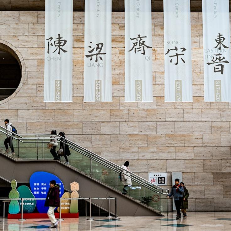 Shopping mall with wide corridors suitable for strollers
